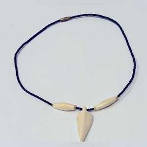 Bead and Leather Necklace